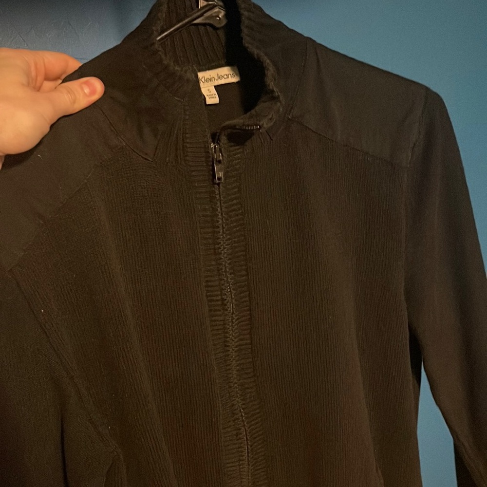 Calvin Klein Black small zip jacket